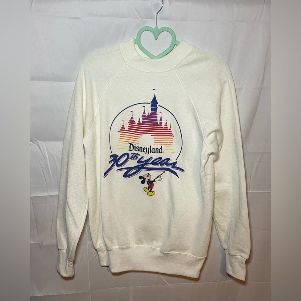 Vintage Disneyland 30th Anniversary Sweatshirt Mickey Medium Women’s